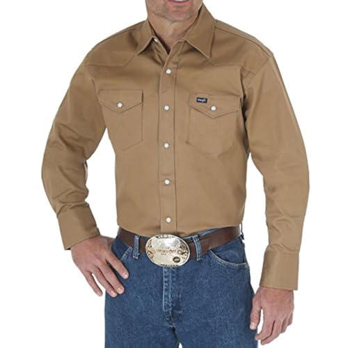 Wrangler Herren Ms71519 Arbeitshemd, Rawhide, XXL von Wrangler