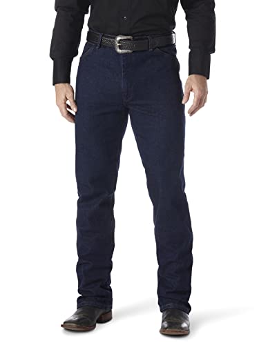 Wrangler Herren-Jeans mit geradem Bein im Cowboy-Schnitt, Marineblauer Stretch, 36 W/36 L von Wrangler