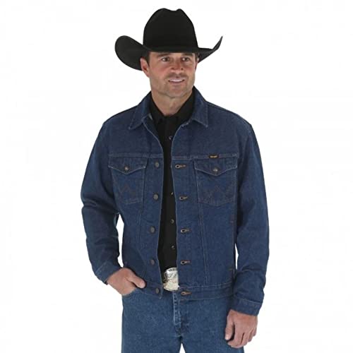 Wrangler Western-Jeansjacke für Herren, ungefüttert, Cowboy-Schnitt, Denim, M von Wrangler