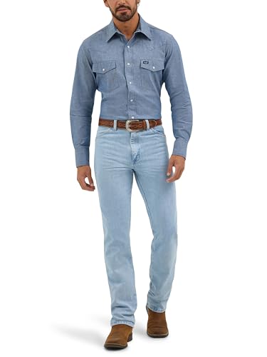 Wrangler Herren 70127 mW button down shirts, Medium Blue Chambray, M EU Wrangler Herren 70127 mW button down shirts, Medium Blue Chambray, M EU von Wrangler