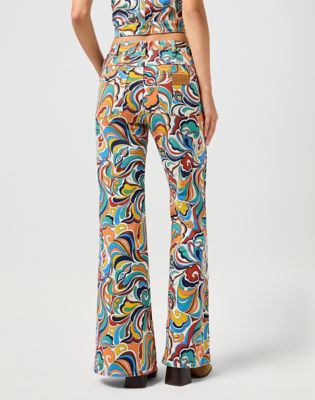 Wrangler High Rise Flare Latigo Print Größe 25 x32 Wrangler High Rise Flare Latigo Print Größe 25 x32 von Wrangler