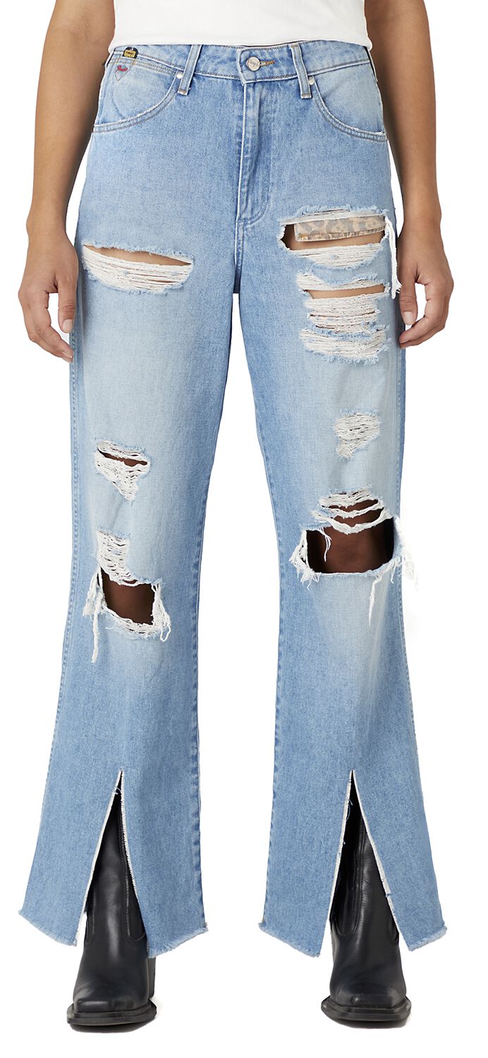 Wrangler Jeans - Fender Mom Relaxed - W25L32 bis W31L32 - für Damen - Größe W25L32 - blau von Wrangler