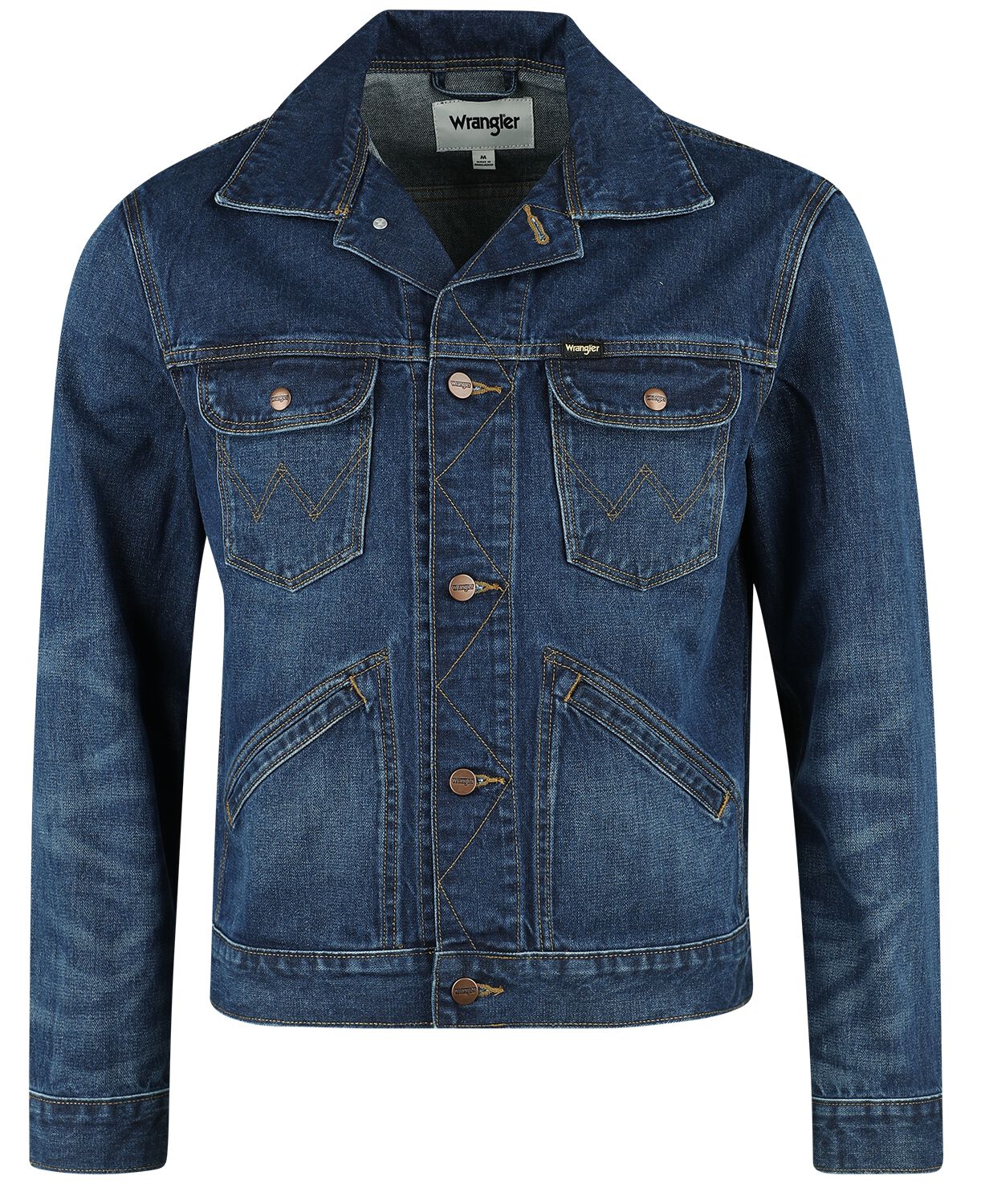 Wrangler Jeansjacke - 124MJ Far Away - S bis XXL - für Männer - Größe S - blau von Wrangler