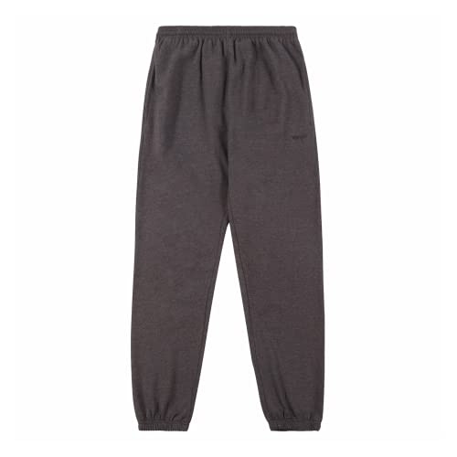 Wrangler Jogger für Herren - Fleece Herren Sweatpants Jogginghose Loungehose mit Taschen, Dunkelgrau meliert, 2X von Wrangler