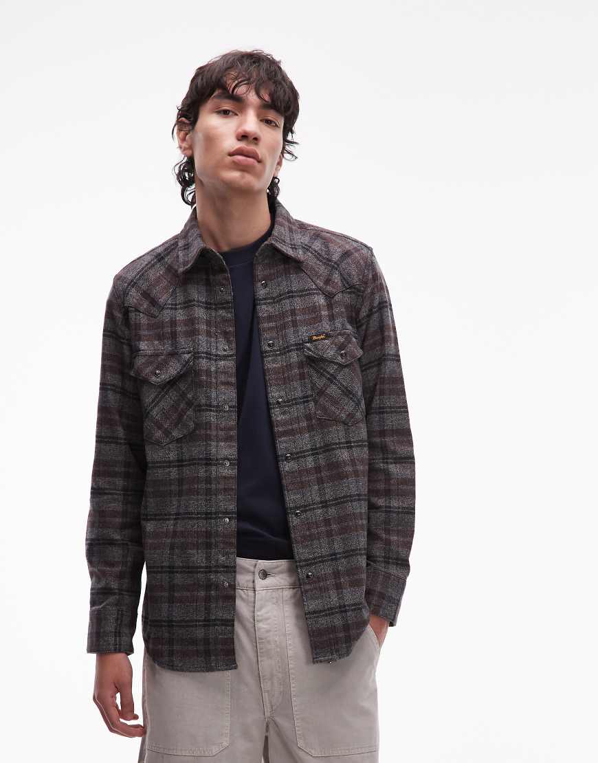 Wrangler - Langärmliges Westernhemd mit schwarzem Karomuster von Wrangler