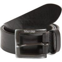 Wrangler Leder Gürtel Kabelbuckle - Schwarz von Wrangler