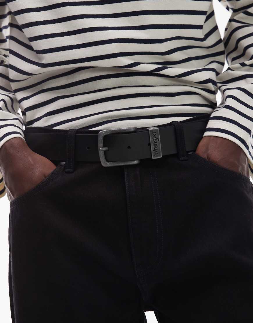 Wrangler - Ledergürtel in Schwarz mit Schnalle Wrangler - Ledergürtel in Schwarz mit Schnalle von Wrangler