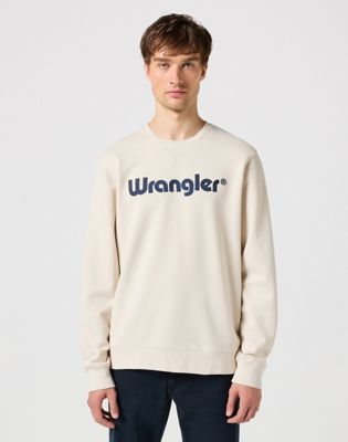 Wrangler Regular Logo Crew Sweat Vintage White Größe XXL Wrangler Regular Logo Crew Sweat Vintage White Größe XXL von Wrangler