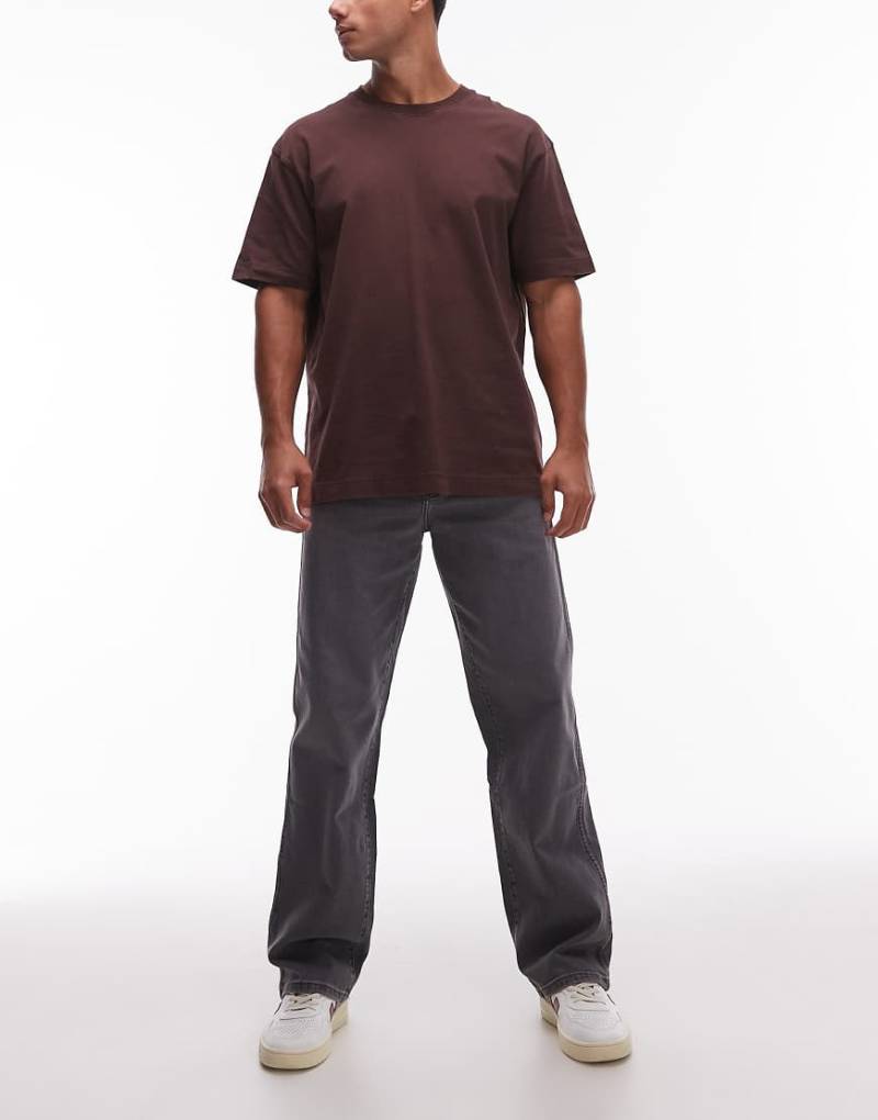 Wrangler - Loose Straight Fit Jeans in gewaschenem Schwarz von Wrangler