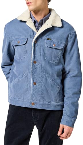 Wrangler Men's 124MJ Sherpa Jacket, Grisaille, S von Wrangler
