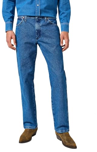 Wrangler Herren Jeans 13MWZ, Original Regular Bootcut Fit, Straight Leg, Stonewashed, 30W / 30L von Wrangler