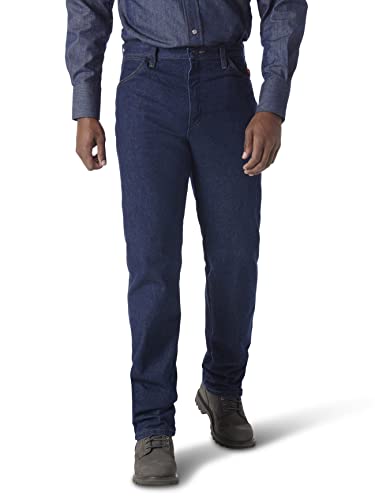 Wrangler Men's Big Flame Resistant Original Fit Jean, Blue, 44x32 Wrangler Men's Big Flame Resistant Original Fit Jean, Blue, 44x32 von Wrangler