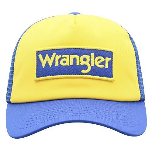 Wrangler Men's Block Patch Logo Mesh Back Trucker Cap von Wrangler