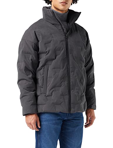 Wrangler Men's Brand DOWN Puffer Jacket, Faded Black, X-Large von Wrangler