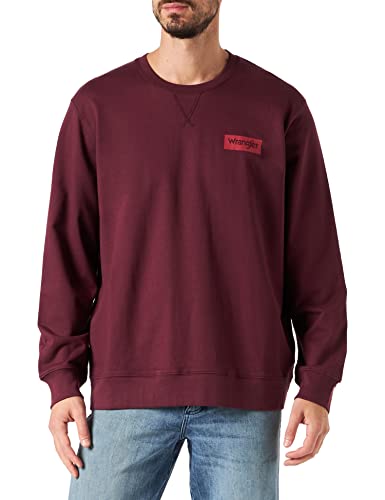 Wrangler Men's Crew Sweatshirt, Winetasting, Large von Wrangler