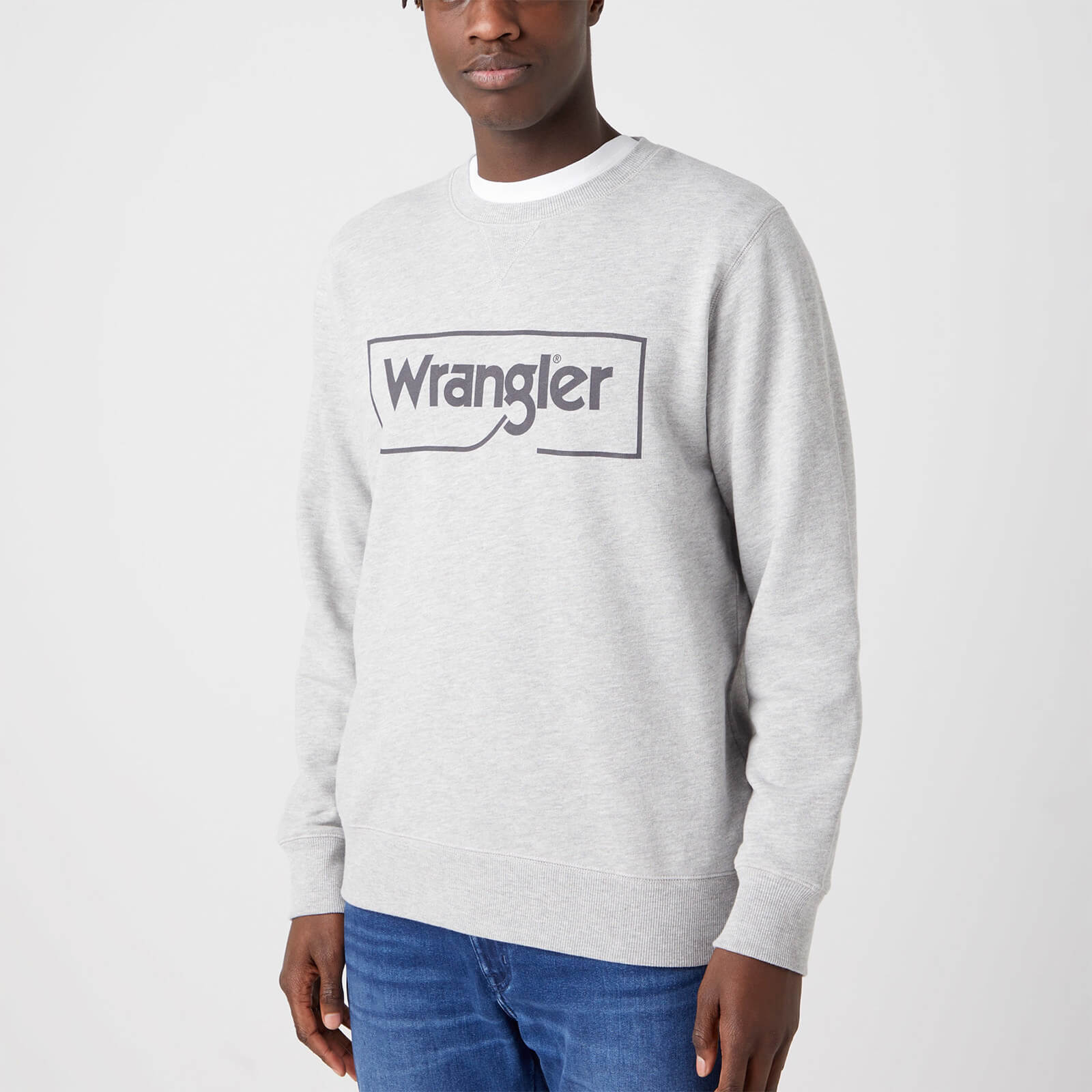 Wrangler Frame Logo Cotton Sweatshirt - L von Wrangler