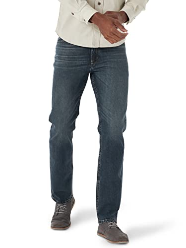 Wrangler Men's Free-to-Stretch Regular Fit Jean, River, 34W x 29L von Wrangler