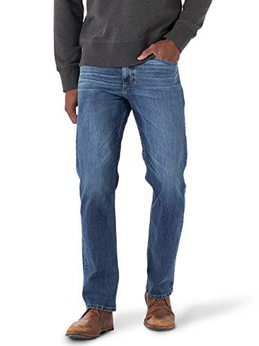 Wrangler Men's Free-to-Stretch Relaxed Fit Jean, Knox, 32W x 30L von Wrangler