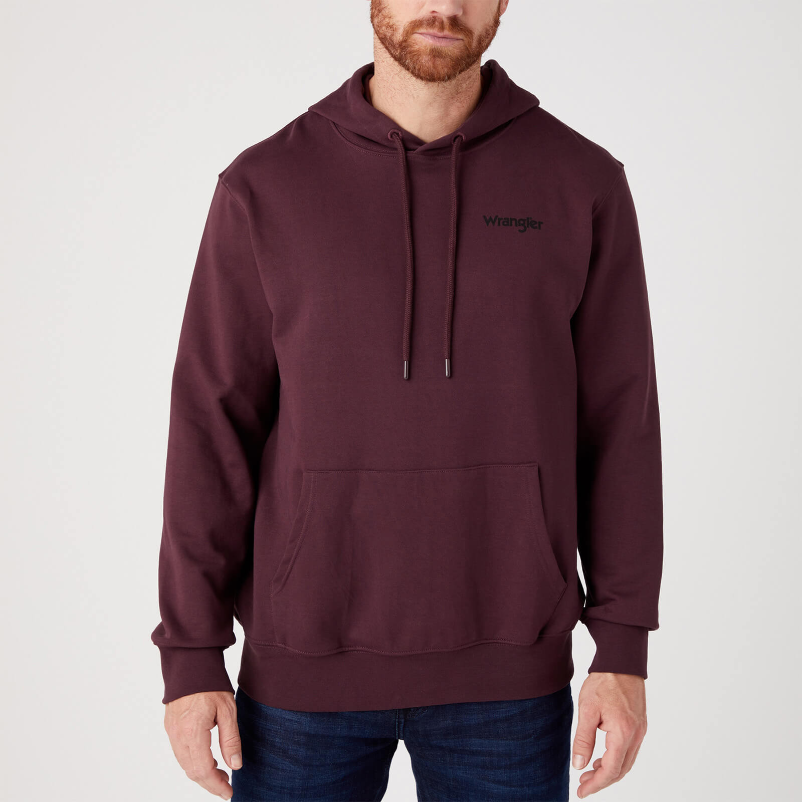 Wrangler Graphic Logo-Printed Cotton-Jersey Hoodie - M von Wrangler