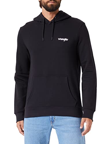 Wrangler Men's Hoodie Sweatshirt, Black, X-Large von Wrangler