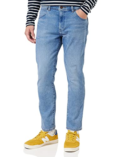 Wrangler Men's Larston COOL Twist Jeans, Blue, W27 / L32 von Wrangler