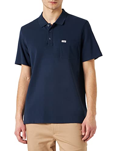 Wrangler Men's Polo Shirt, Blau Light, S von Wrangler