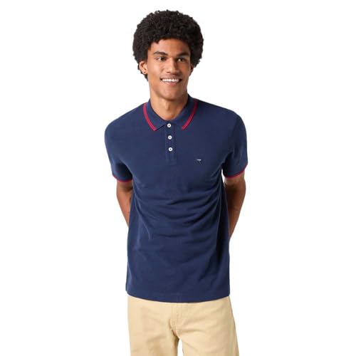 Wrangler Men's Polo Shirt, Navy, 58 von Wrangler