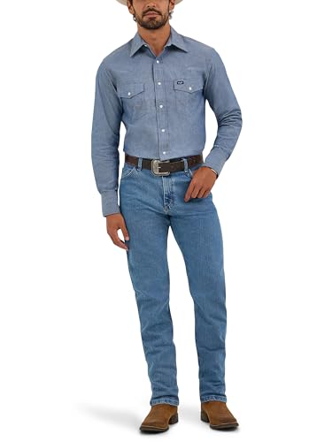 Wrangler Men's Premium Performance Cowboy Cut Reg Jean, Stone Bleach, 42W x 34L von Wrangler