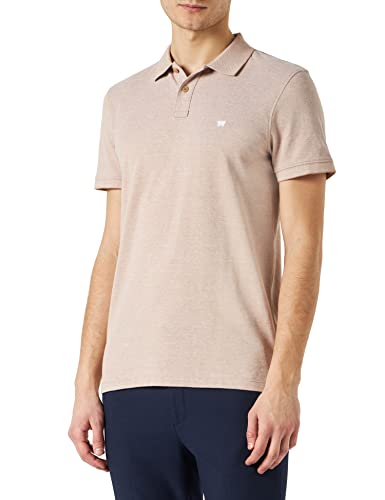 Wrangler Men's Refined Polo Shirt, Brown, Medium von Wrangler