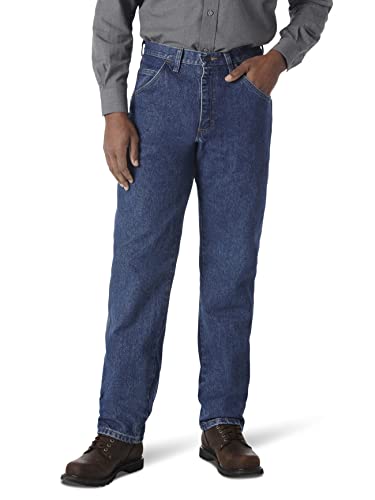 Wrangler Men's Riggs Workwear Relaxed Fit Jean, Medium Fade, 33x32 von Wrangler