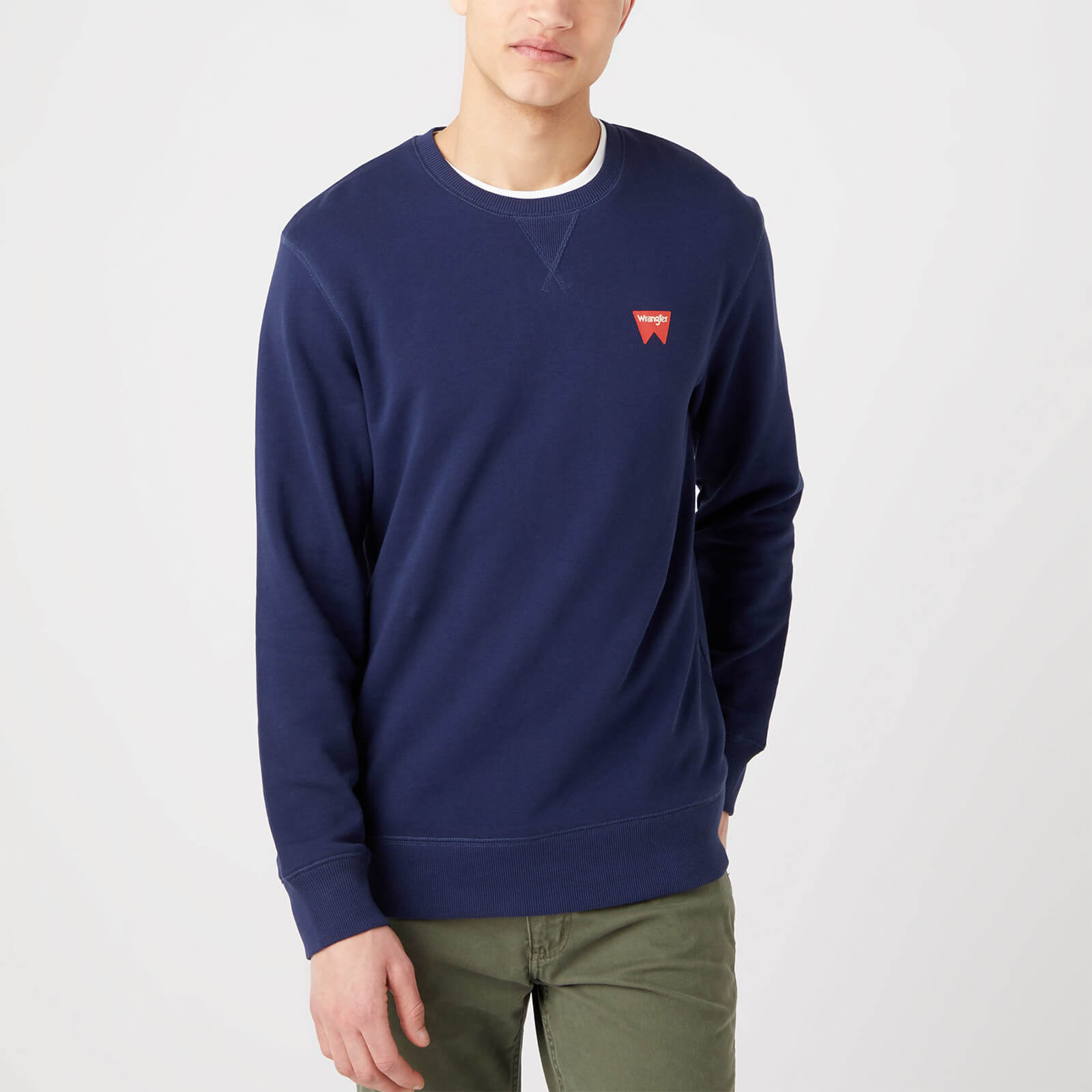 Wrangler Sign-Off Cotton Sweatshirt - M von Wrangler