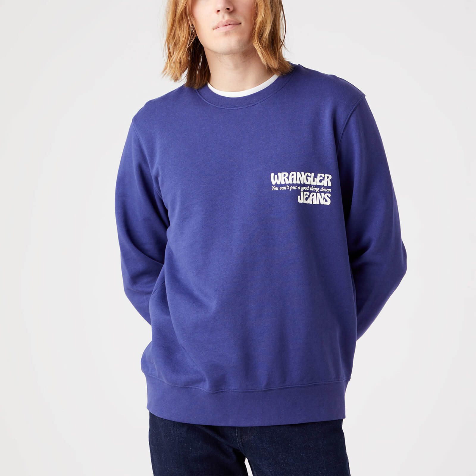 Wrangler Logo Cotton Sweatshirt - S von Wrangler