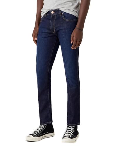 Wrangler Men's Texas Slim Lucky Star Jeans, Yellow, W32 / L36 von Wrangler
