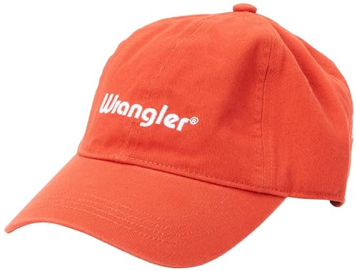 Wrangler Men's Washed Logo Cap, Burnt Sienna, One Size von Wrangler