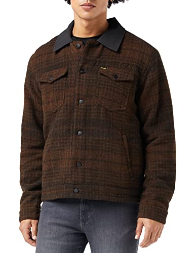 Wrangler Herren Wool Trucker Jacket, Carafe Brown, 3X_l von Wrangler