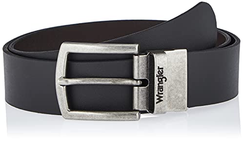 Wrangler Mens 2 Sided Belt, BLACK, 95 von Wrangler