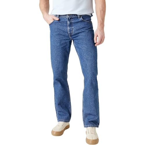 Wrangler Herren Red Kabel Straight Jeans , Medium Stw, 32W / 32L von Wrangler