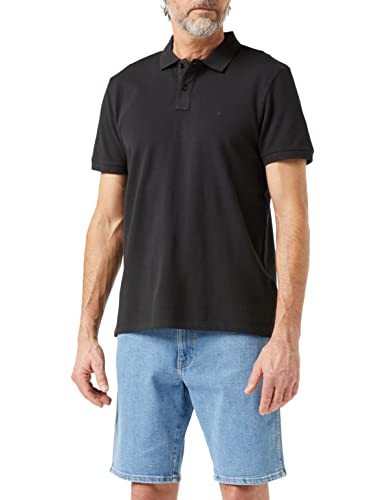 Wrangler Mens Polo T-Shirt, Faded Black, Small von Wrangler