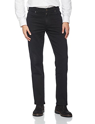 Wrangler Herren Regular Fit Jeans, Schwarz, 33W / 30L EU von Wrangler