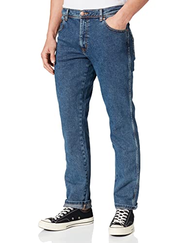 Wrangler Herren Texas Slim Jeans, Stonewash, 33W / 34L von Wrangler