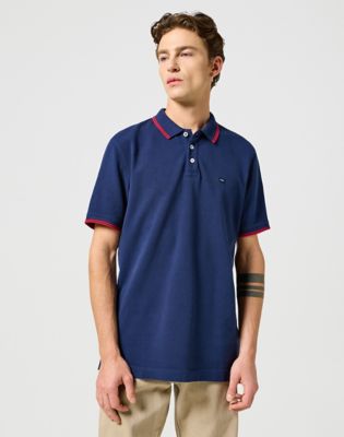 Wrangler Regular Polo Shirt Navy Größe XL von Wrangler