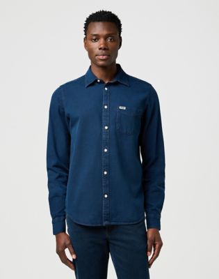 Wrangler Regular 1 Pocket Shirt Blue Oxide Größe XL Wrangler Regular 1 Pocket Shirt Blue Oxide Größe XL von Wrangler
