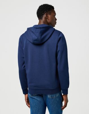 Wrangler Regular Graphic Zip Hoodie Navy Größe M von Wrangler