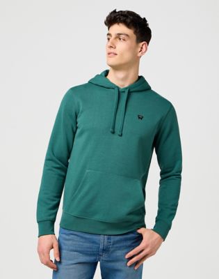 Wrangler Regular Sign Off Hoodie Bistro Green Größe S von Wrangler
