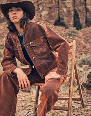 Wrangler Relaxed Cowboy Jacket Cinnamon Chill Größe M von Wrangler