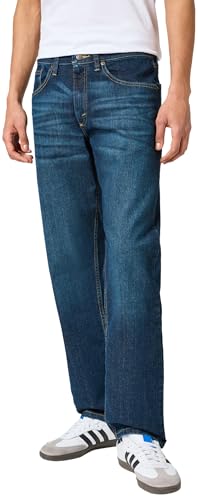 Wrangler Herren Relaxed Fit Jeans, Blackened Indigo, 32W / 34L EU von Wrangler