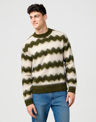 Wrangler Relaxed Striped Sweater Ivy Green Größe M Wrangler Relaxed Striped Sweater Ivy Green Größe M von Wrangler