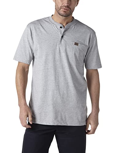 Wrangler Riggs Workwear Henley Herren Kurzarm - Grau - X-Groß von Wrangler