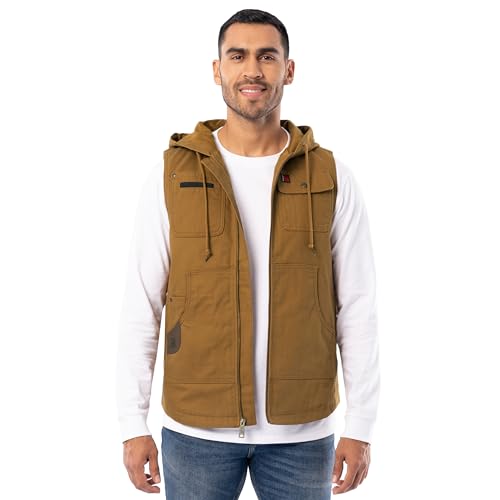 Wrangler Riggs Workwear Herren Duck Arbeitsweste, Entenbraun, XXL von Wrangler
