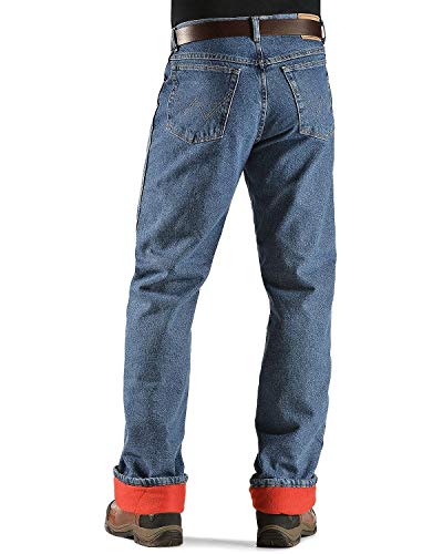 Wrangler Herren Rugged Wear Woodland Thermo / Woodland Thermische jeans, Stonewashed Denim, 32W 30L EU von Wrangler